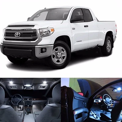 Kit de paquete de licencia interior luces LED blancas para Toyota Tundra 2008-2015+ Foto 1 de 4