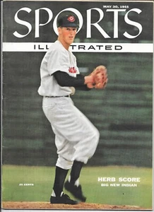 Sports Illustrated May 30 1955 HERB SCORE Cleveland Indian ROY Announcer NoLABEL - Picture 1 of 2
