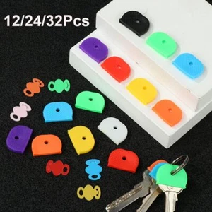 Multicolor Label Key Identifier Topper Key Holder Keyring Rings Key Cap Covers - Picture 1 of 14