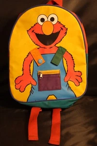 Vintage Sesame Street Kids Backpack Romar Intl. Henson's Elmo - Picture 1 of 3