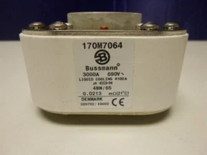 BUSSMANN 170M7064, 3000AMP 690V, SEMITRON, SQ BODY, NEUER ÜBERSCHUSS - Bild 1 von 3