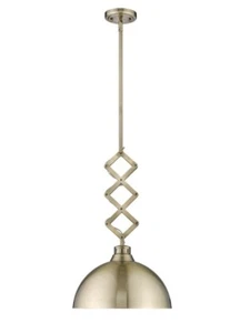 Golden Lighting Hawthorn Pendant Light 3824-M AB-AB Antique Brass - Picture 1 of 2