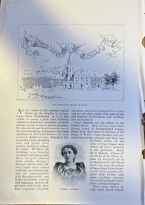 1892 Universidad de Georgetown Washington DC ilustrado - Imagen 1 de 7