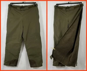 Pantaloni vintage H. Winnen militari tedeschi foderati in pile con zip 34x28 - Foto 1 di 6