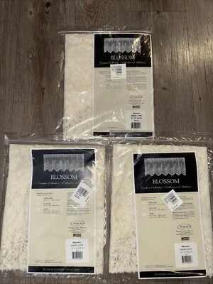 Heritage Lace 3 Pair 48”x22” Swag Curtains Color Ecru Off White Made in USA NEW - Image 1 of 4