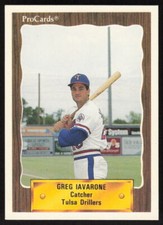 1990 ProCards   Greg Iavarone #1159 Tulsa Drillers