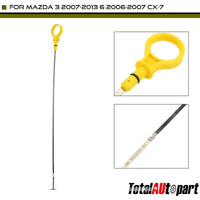Yellow Engine Oil Dipstick for Mazda CX-7 2007-2012 3 2007-2013 6 2006-2007 2.3L - Image 1 of 4