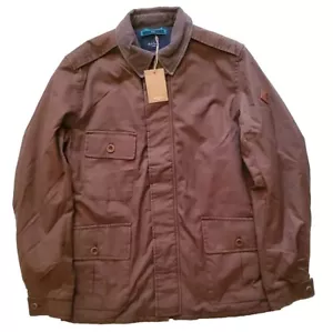 PAUL SMITH Chaqueta Abrigo de Campo Para Hombres M Ajuste Regular Acolchado Moca Marrón PVP £475 - Imagen 1 de 15