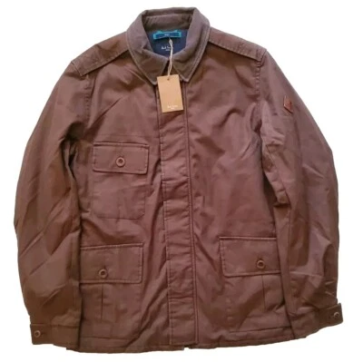 PAUL SMITH Jacket Field Coat Mens M Reg Fit Padded Mocha Brown Rrp £475 - Image 1 of 4