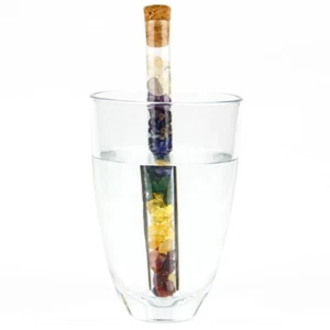 2 Stück Edelsteinstab Wasser 7 Chakra Chakren Edelsteine  Wassersteine - Bild 1 von 10
