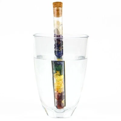 2 Stück Edelsteinstab Wasser 7 Chakra Chakren Edelsteine  Wassersteine - Bild 1 von 4