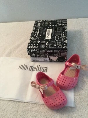 Zapatos MINI MELISSA #32196 Furadinha X BB rosa con lazo beige. Talla 5. Excel. Estado. Foto 1 de 4