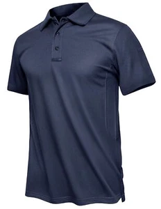 Men's Golf Polo Short Sleeve Performance Shirt Quick Dry Lightweight Pique Shirt - Bild 1 von 68