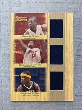 2007 Topps Patch Relic Dwyane Wade, Shaquille O’Neal J O’Neal 196/199 Shaq!!! 🏀