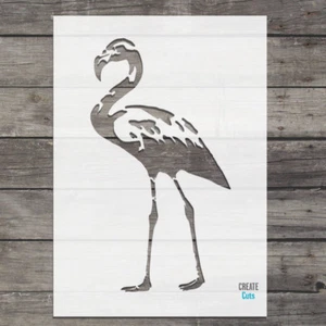 Flamingo SCHABLONE Wohnkultur Airbrush Handwerk Malerei Vogel Vorlage - Bild 1 von 3