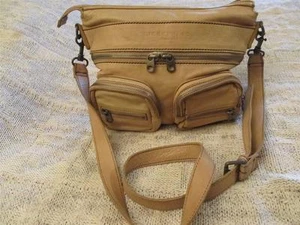 Liebeskind Berlin Anny Safari Light Cream Tan Leather Shoulder/Crossbody Handbag - Picture 1 of 12