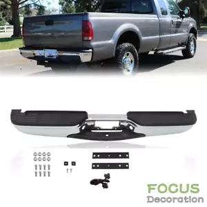 For 1999-2005 2006 07 Ford F250 F350 Super Duty Steel Rear Step Bumper Assembly - Picture 1 of 9