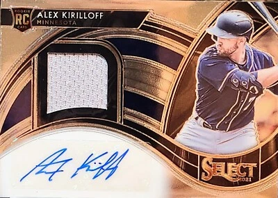 Alex Kirilloff 2021 Panini Select Rookie Patch Auto Relic RC RPA Twins /299 - Image 1 of 4