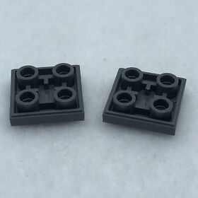 LEGO 11203 Dark Bluish Gray Tile, Modified 2 x 2 Inverted (x2)
