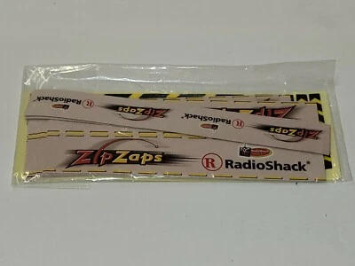 Zip Zaps Barrier Wall and Track Stickers New Unused.  Radio Shack - Image 1 of 2