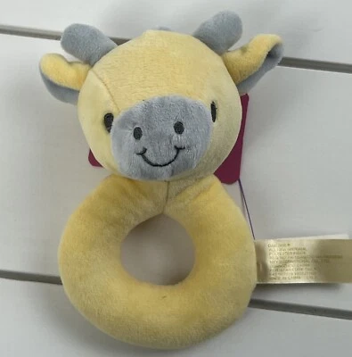 Anillo de peluche DAN DEE jirafa sonajero juguete Lovey amarillo gris 2019 Foto 1 de 4
