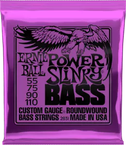 ERNIE BALL 2831 POWER SLINKY - JEU DE CORDES BASSE ELECTRIQUE 55 - 110 - Foto 1 di 2