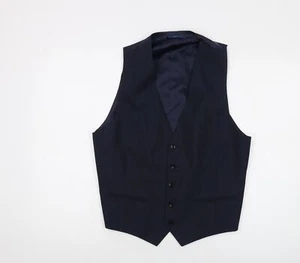 Howick Mens Blue Wool Jacket Suit Waistcoat Size 42 Regular - Picture 1 of 10