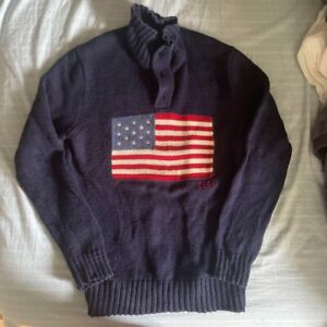 Polo by Ralph Lauren Sweater National flag knit Men's Size S Navy