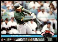 1992 Stadium Club Dome #83 Rickey Henderson   Baseball