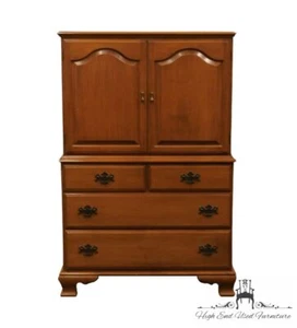 ETHAN ALLEN / BAUMRITTER Heirloom Nutmeg Maple Colonial Early American 38" Do... - Picture 1 of 10