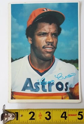5" X 7" 1980 TOPPS Baseball MLB Card CESAR CEDENO Houston ASTROS First Base (#1) - Image 1 of 2
