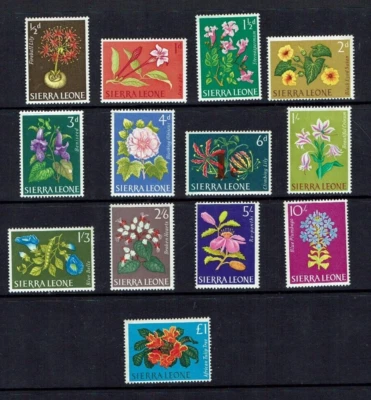 Sierra Leone: 1963 Flowers Definitive Set, Mint Lightly Hinged. - Image 1 of 2