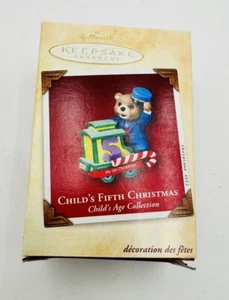 2002 Hallmark Andenken Child’s Fifth Christmas Ornament - Bild 1 von 2