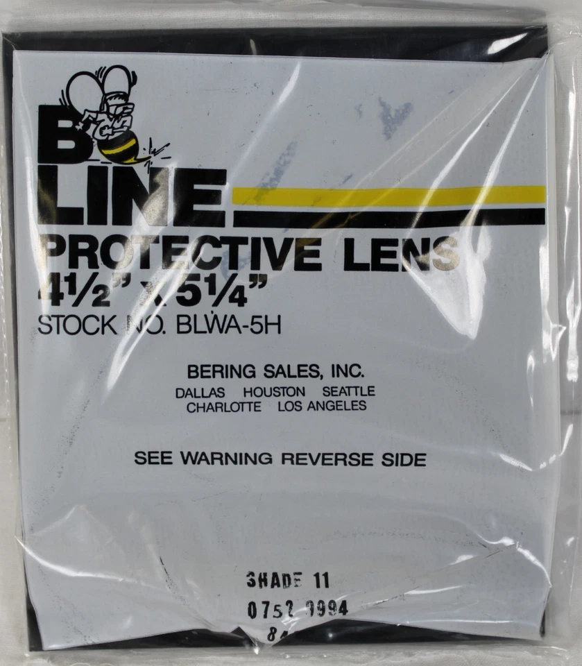BLine BLWA-5H 4.5" x 5.25" Welding Filter Plate shade 11   **NEW** - Image 1 of 1