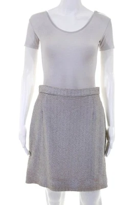 Falda ajustada brillante tallada para mujer línea A tono plateado talla europea 40 10717398 Foto 1 de 4