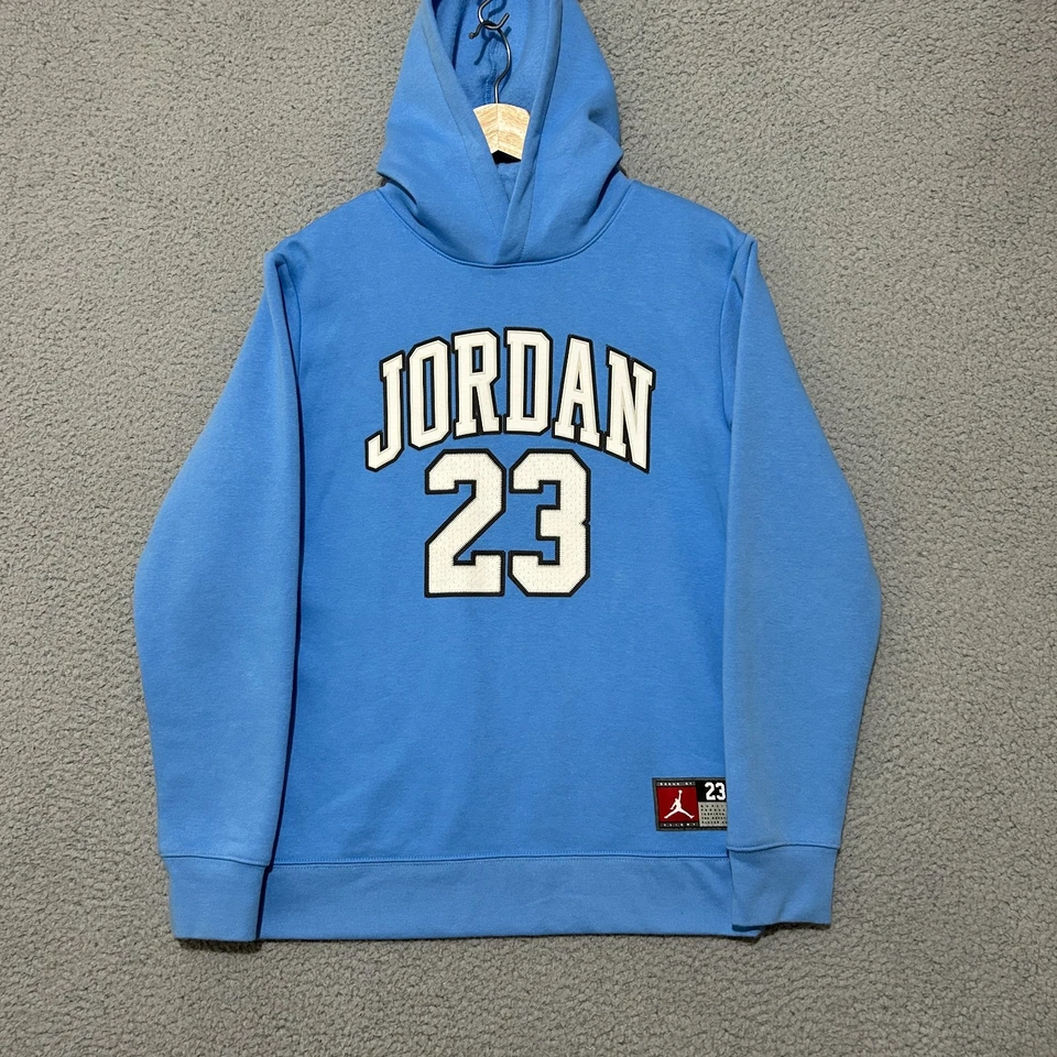 Sudadera con Capucha Jordan Juvenil XL Azul Pullover #23 Michale Jordan Algodón Mezcla Poliéster Foto 1 de 4