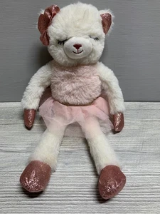 Dan Dee Collectors Choice Ballerina Teddy Bear Plush Pink Tutu Bow Glitter Toy - Picture 1 of 8