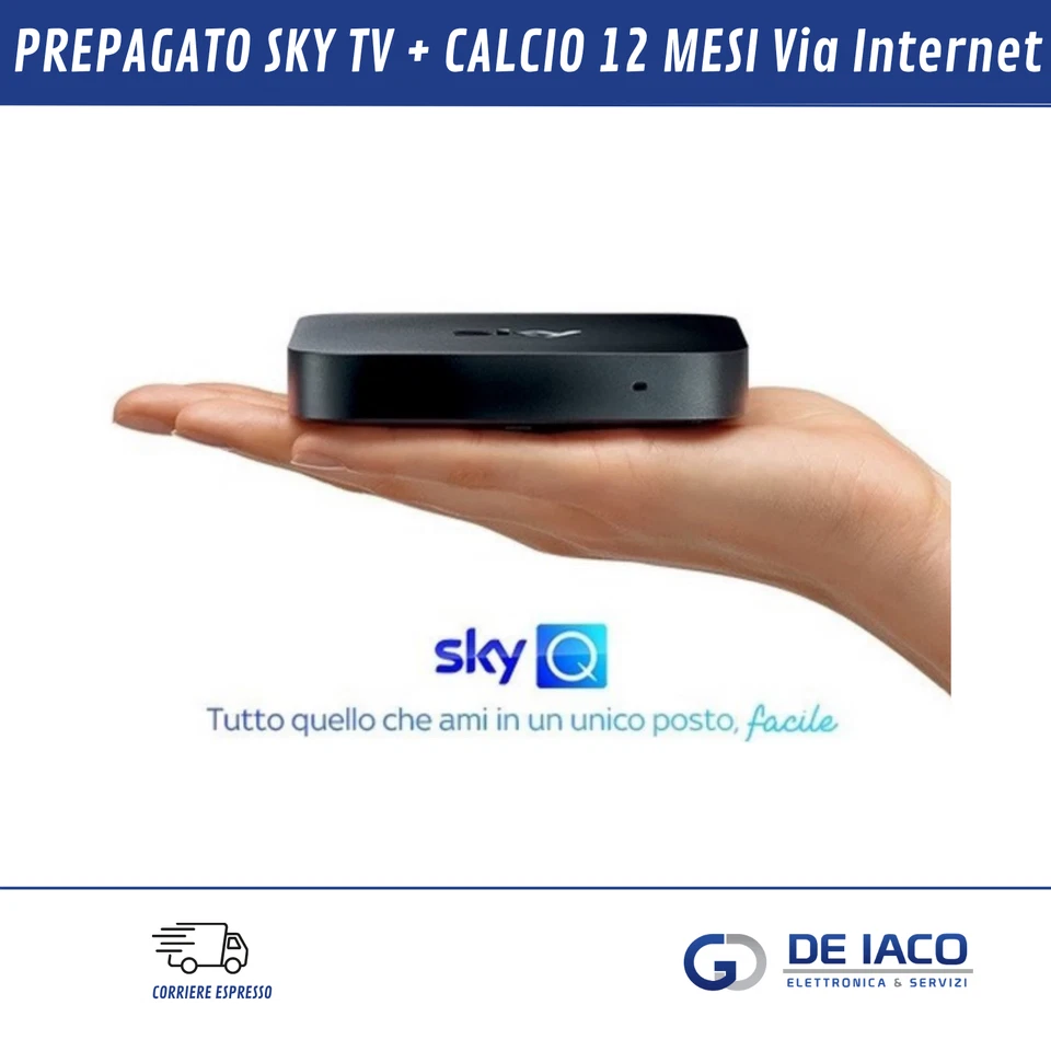 PREPAGATO SKY TV + CALCIO 12 MESI Via Internet - Immagine 1 di 2