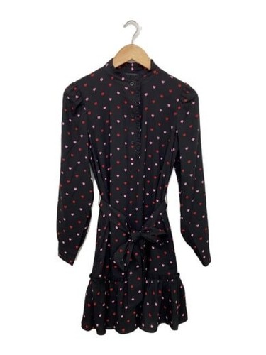 kate spade new york abito manica lunga S poliestere BLK kk610