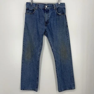 Pantalones de mezclilla Levi's para hombre talla 34 azul 517 pierna recta algodón cremallera mosca desgastados - Imagen 1 de 10