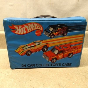 Vintage 1975 Hot Wheels 24 Car Collector's Case-Diecast-Redline, Blue, No. 8227 - Picture 1 of 9