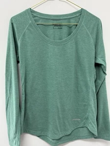 Camicia da corsa Patagonia manica lunga nove sentieri verde donna taglia small - Foto 1 di 6