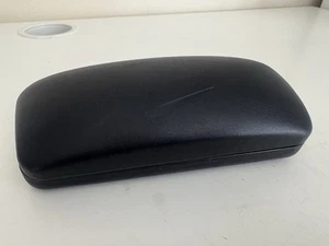 Nike Black Clam Shell Hard Glasses Case with Swoosh & "JUST DO IT" Inside in VGC - Picture 1 of 3
