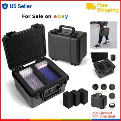 Graded Card Storage Box Waterproof Polypropylene Holds 160 Cards for Collectors - Image 1 of 4