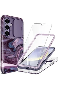 Entwickelt für Samsung Galaxy S24 Plus Hülle mit Folie Kamera Cover + Bildschirm - Bild 1 von 5