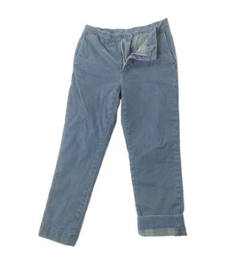 Brooks Brothers Clark Chino Pants Flannel Lined Navy Blue Men's 33x30 Trousers - Picture 1 of 9