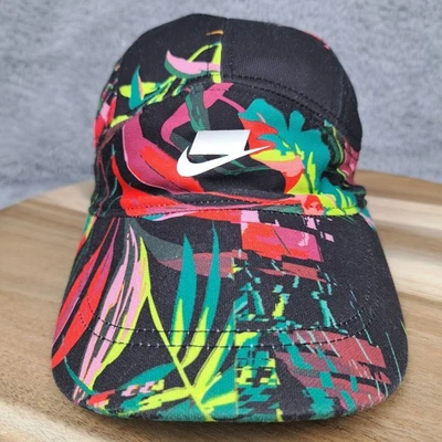 Gorra Nike Gorra Correa Trasera Floral Viento Trasero NSW Correr Bloque Logo RARO Foto 1 de 4