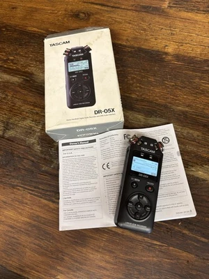 TASCAM DR05X Stereo Handheld Digital Recorder with manual and box - Image 1 of 4