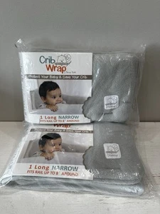 Crib Wrap Rail Covers for Crib Baby Bed Infant (New) Set Of 2 - Picture 1 of 2