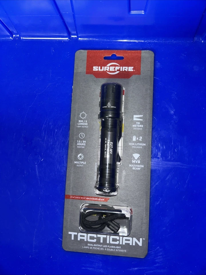 Linterna LED táctica SureFire E2T-MV - 800 lúmenes Foto 1 de 2